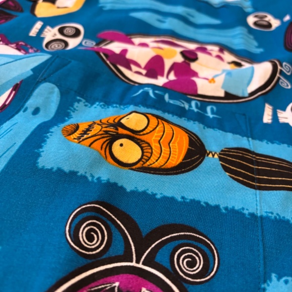 Rare McBiff Beetlejuice Inspired Tiki Men’s Aloha Shirt Size XL - Picture 2 of 6